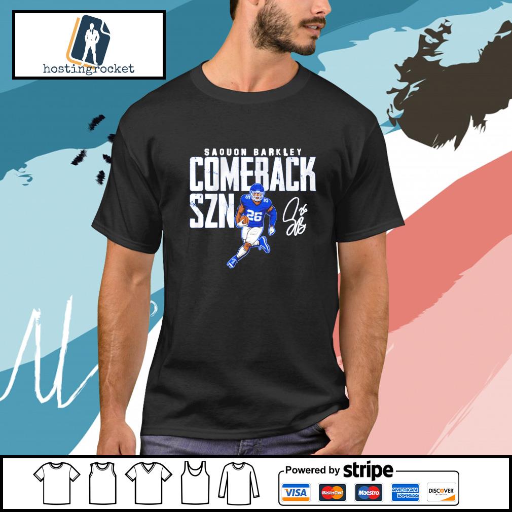 Saquon Barkley Comeback SZN shirt, hoodie, sweater, long sleeve and tank top