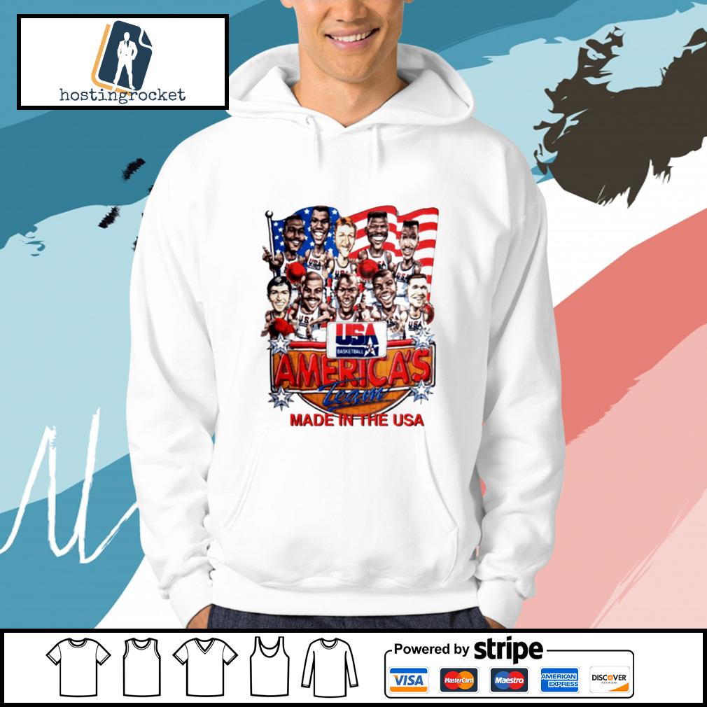Vintage Usa Basketball 1992 Dream Team Caricature Shirt Hoodie Sweater Long Sleeve And Tank Top
