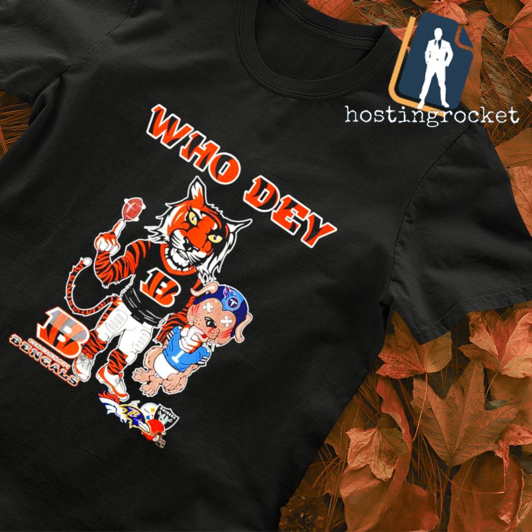 Cincinnati Bengals Who Dey Bengals logo 2022 T-shirt