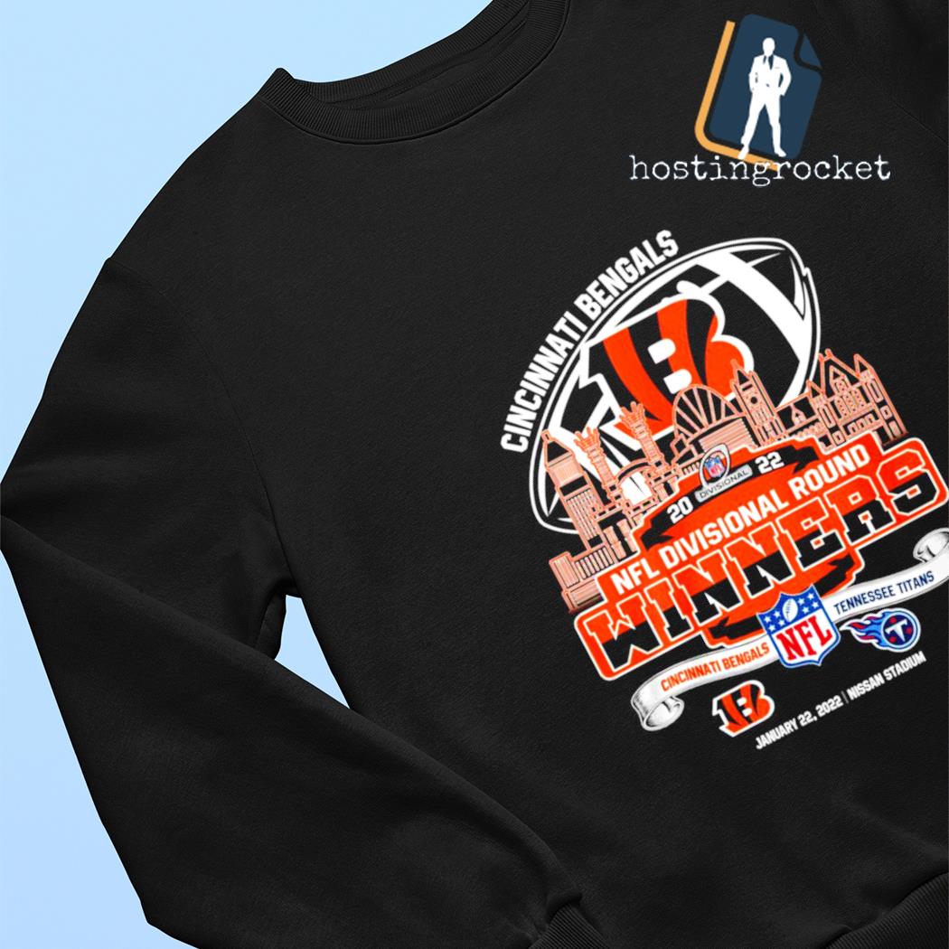 Cincinati Bengals 2022 NFL Division Round Champions Bengals vs Titans  shirt, hoodie, sweater, long sleeve and tank top