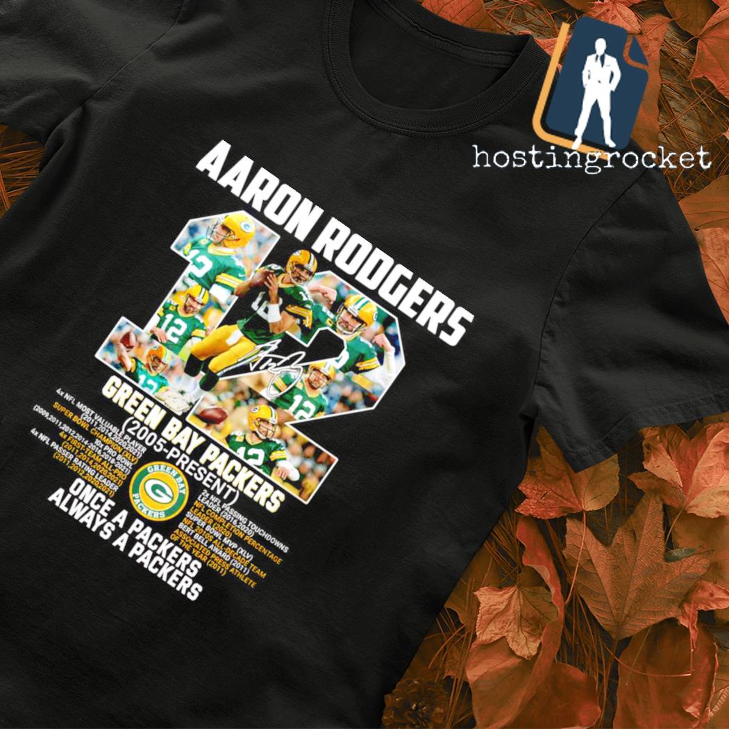 Thank You Legend Aaron Rodgers Green Bay Packers 2005-forever Signature  Shirt - Shibtee Clothing