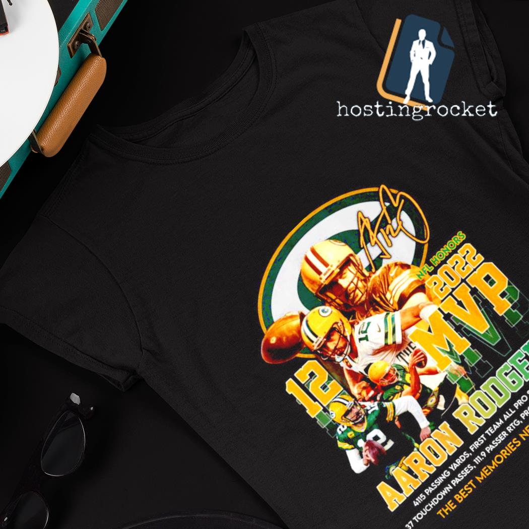 Green Bay Packers Aaron Rodgers MVP signature shirt, hoodie, sweater, long  sleeve and tank top