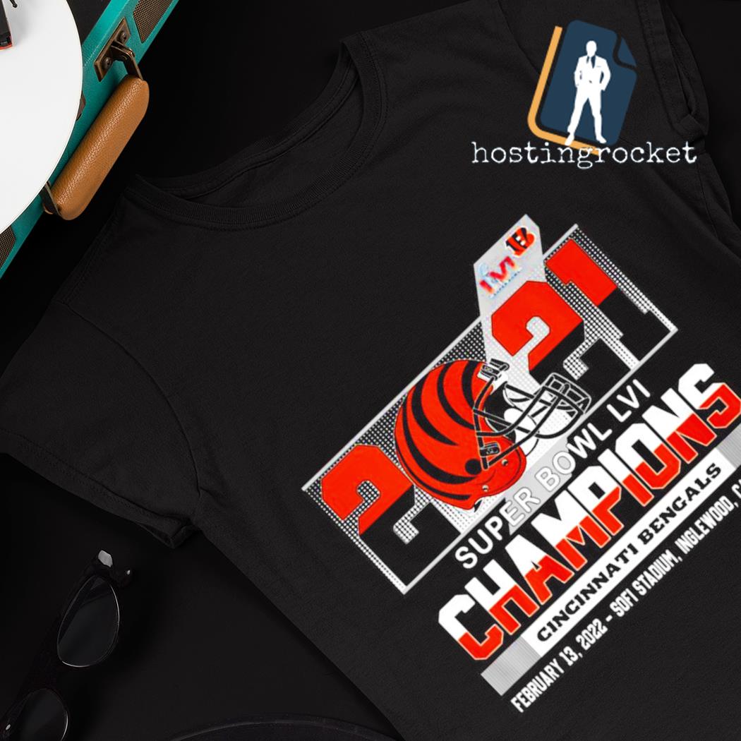 Cincinnati Bengals Super Bowl LVI Champions 2021 2022 signatures shirt,  hoodie, sweater, long sleeve and tank top