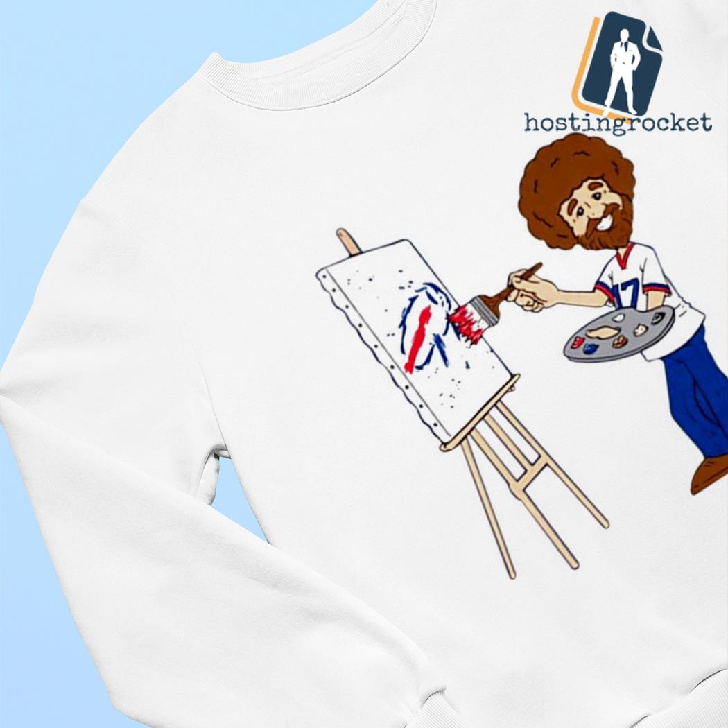 Bob Ross Happy Little Touchdowns Buffalo Bills T-Shirt, hoodie, sweater,  longsleeve and V-neck T-shirt