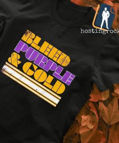 Bleed Purple and Gold Minnesota Golden shirt