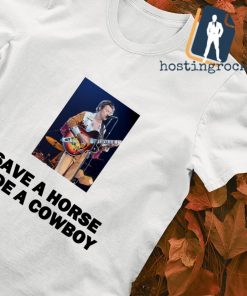 Harry Styles save a horse ride a cowboy shirt