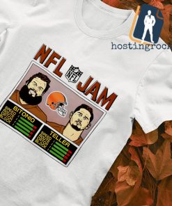 NFL Jam Browns Bitonio and Teller Cleveland Browns shirt
