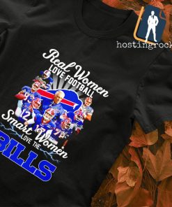 Real Women love football smart Women love the Buffalo Bills 2022 signature T-shirt