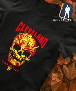Cleveland for life basketball skull shirt