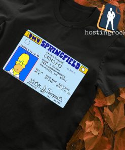 Homer J. Simpson Drivers License shirt