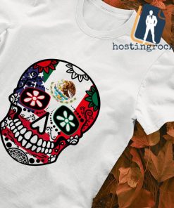 Mexican American heritage dia de los muertos skull shirt