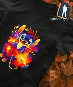 Stitch flower loco shirt