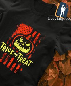 Trick or Treat Halloween flag T-shirt