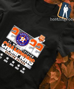 Houston Astros 60 years 2022 AL West Division Champions 2017-2022 shirt