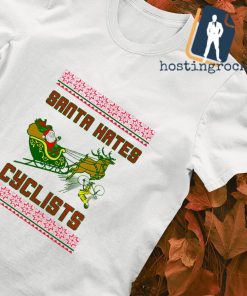 Santa Hates Cyclists Ugly Christmas shirt