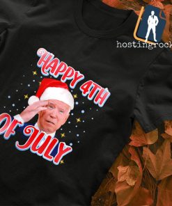 Santa Joe Biden Happy 4th Christmas T-shirt