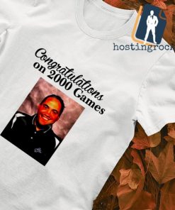 Congratulations on 2000 games Jamie healy shirt