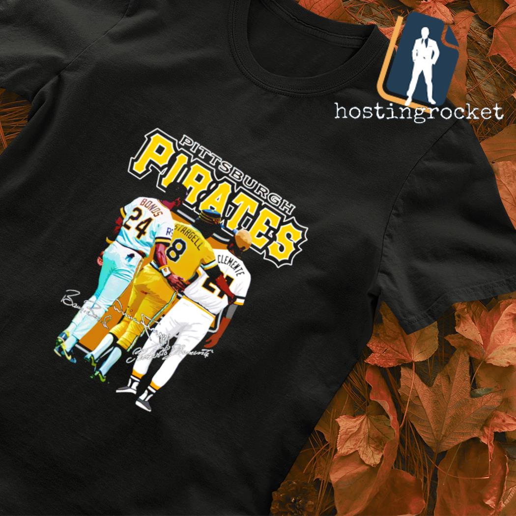 Pittsburgh Pirates Bonds Stargell Clemente Signature Shirt, hoodie