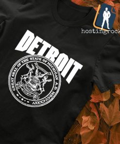 Detroit State Great seal of the State of Michigan shirt