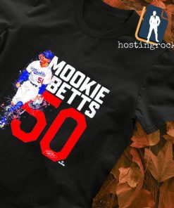 Mookie Betts 50 signature Los Angeles Dodgers shirt