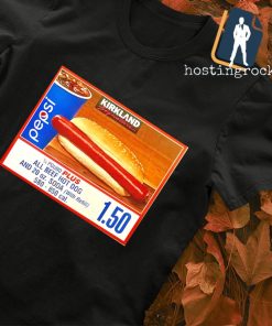 Costco Kirkland 1.50 hot dog and drink shirt