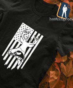 Deer Hunt Flag Fishing shirt