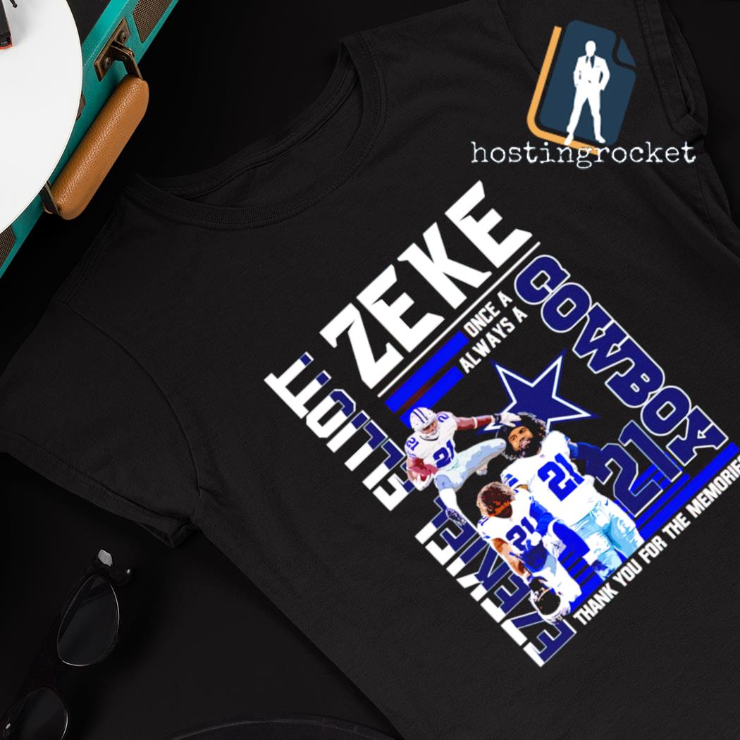 Ezekiel Elliott Zeke Cowboy thank you for the memories shirt