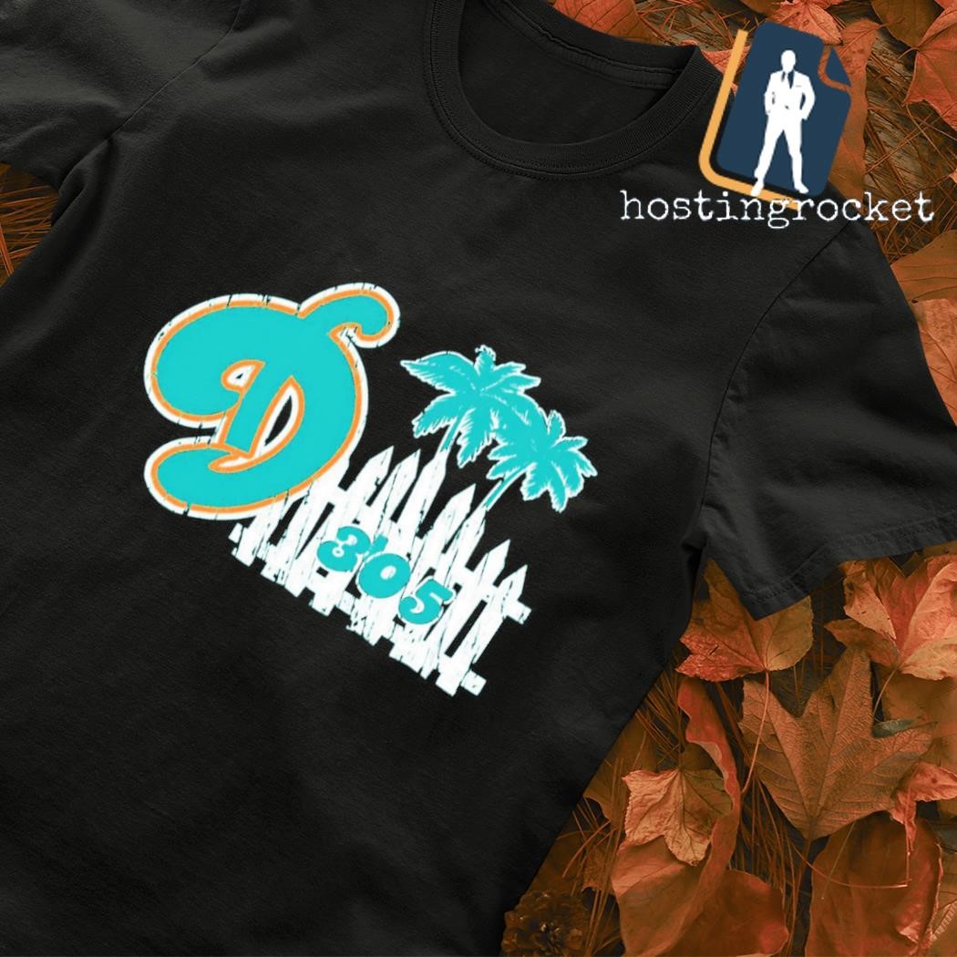 305 Miami Dolphins Funny T-Shirt Hoodie Tank-Top Quotes