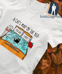 A cat's map of the bed T-shirt