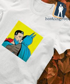 Batman and superman kissing shirt