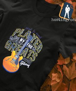 Made by hand player by the greats gibson shirt