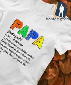 Papa noun informal professional grandchild spoiler shirt