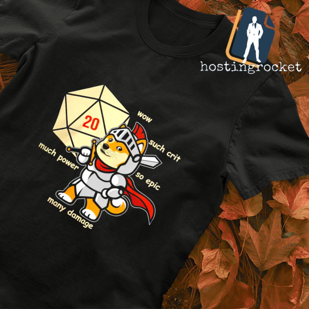 DOGE Dungeons and Dragons shirt