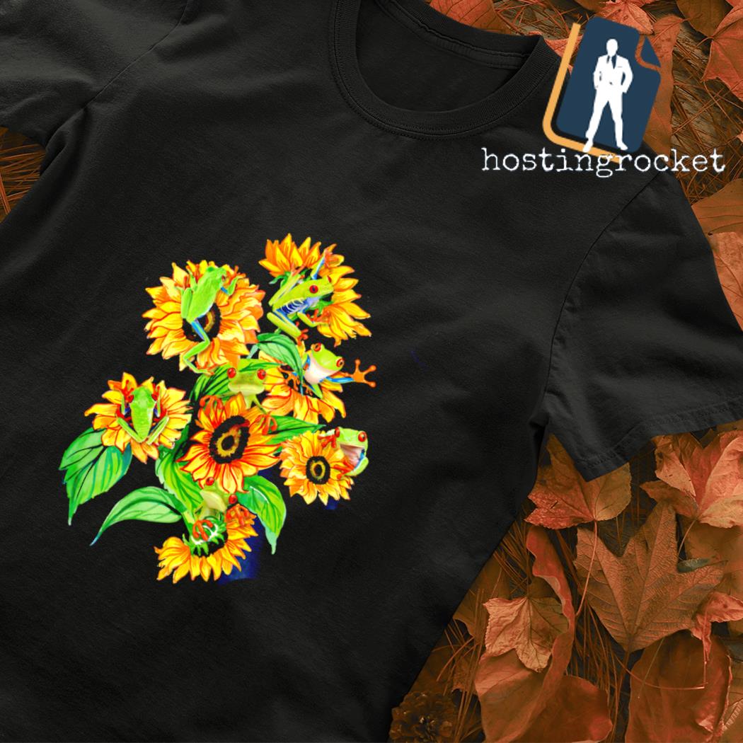 Frog Sunflower shirt