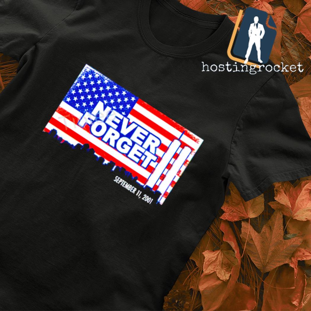 Never forget flag T-shirt