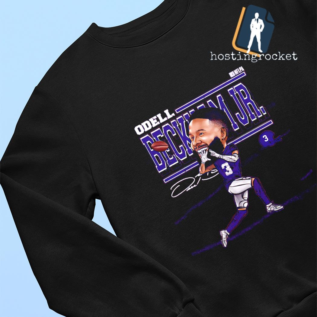 Odell Beckham Jr. Baltimore Cartoon Signature Shirt