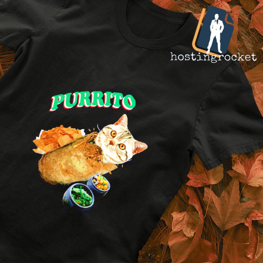 Purrito cat burrito shirt
