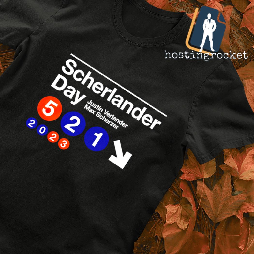 Scherlander Day Justin Verlander Max Scherzer shirt