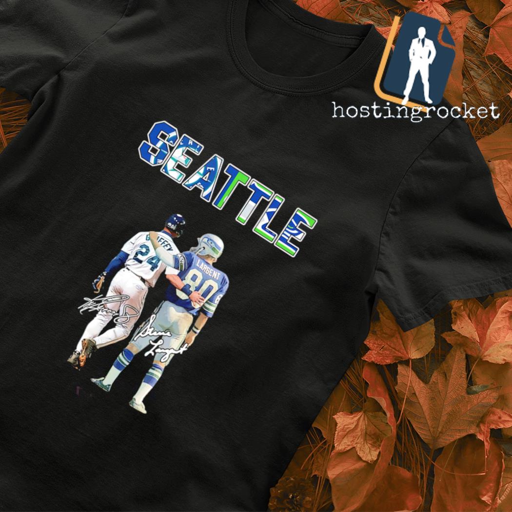 Seattle Mariners Seattle Seahawks Ken Griffey Jr and Steve Largent  Signatures shirt, hoodie, sweater, long sleeve and tank top