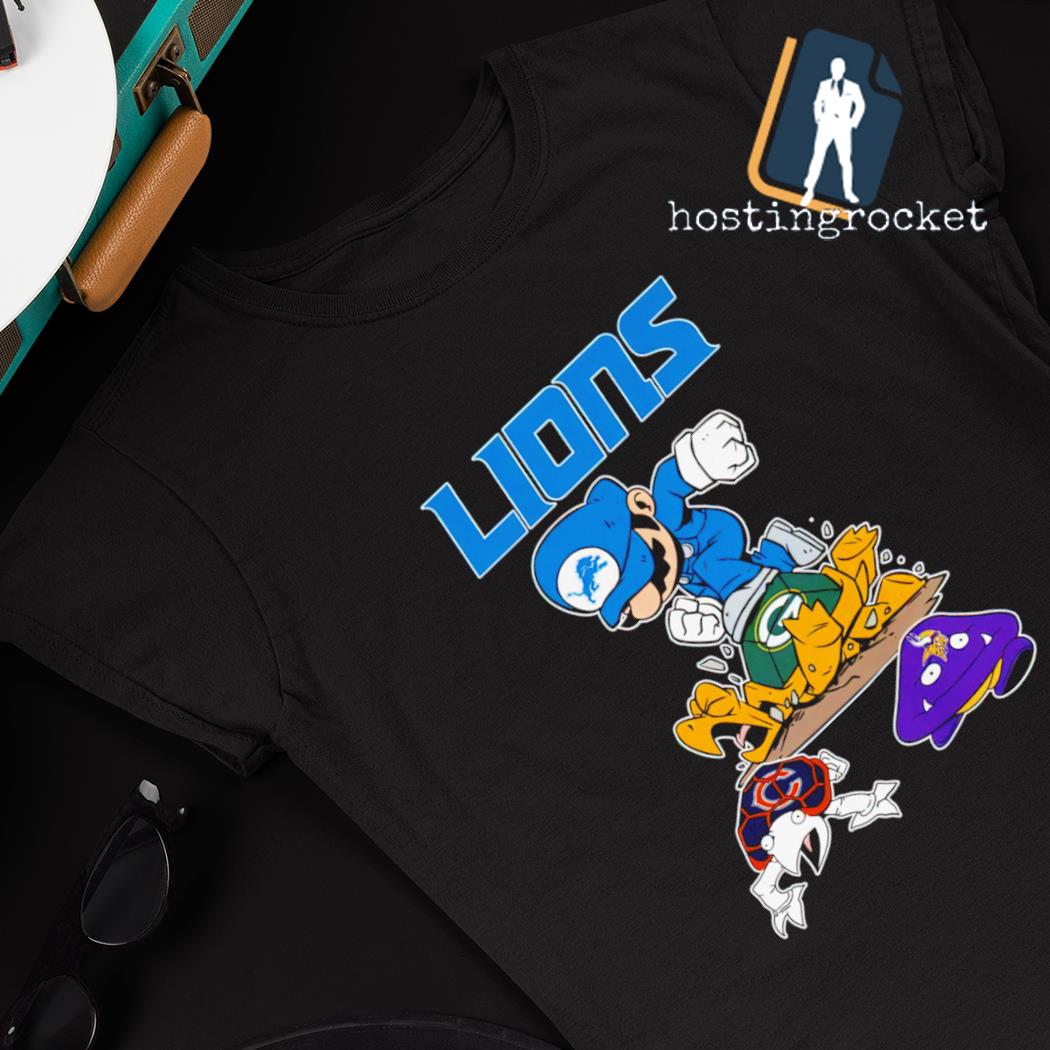 Mario Detroit Lions Stomp Green Bay Packers Chicago Bears And Minnesota  Vikings Shirt, hoodie, sweater, long sleeve and tank top