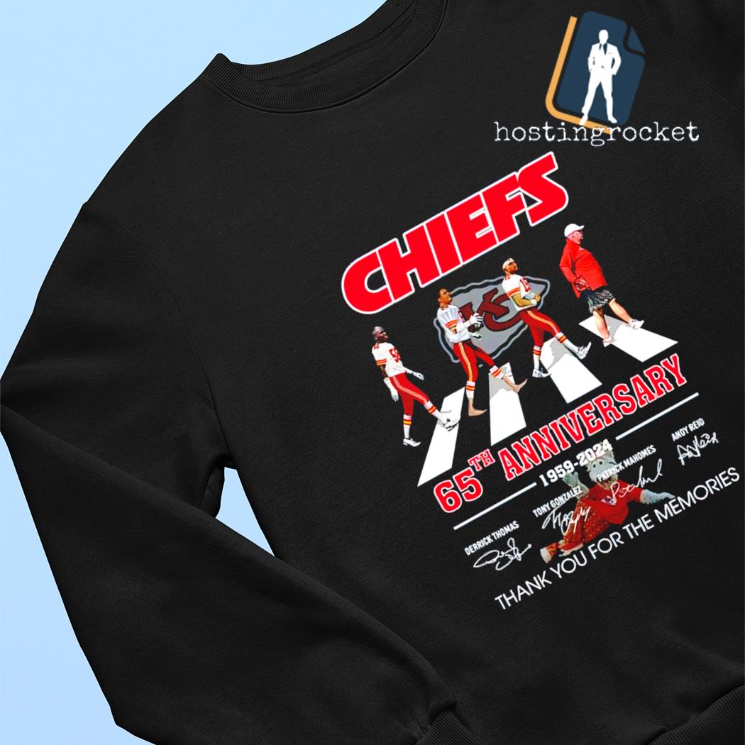 Official 65 Anniversay 1959-2024 Kansas City Chiefs Thank You For The  Memories Shirt, hoodie, sweater, long sleeve and tank top