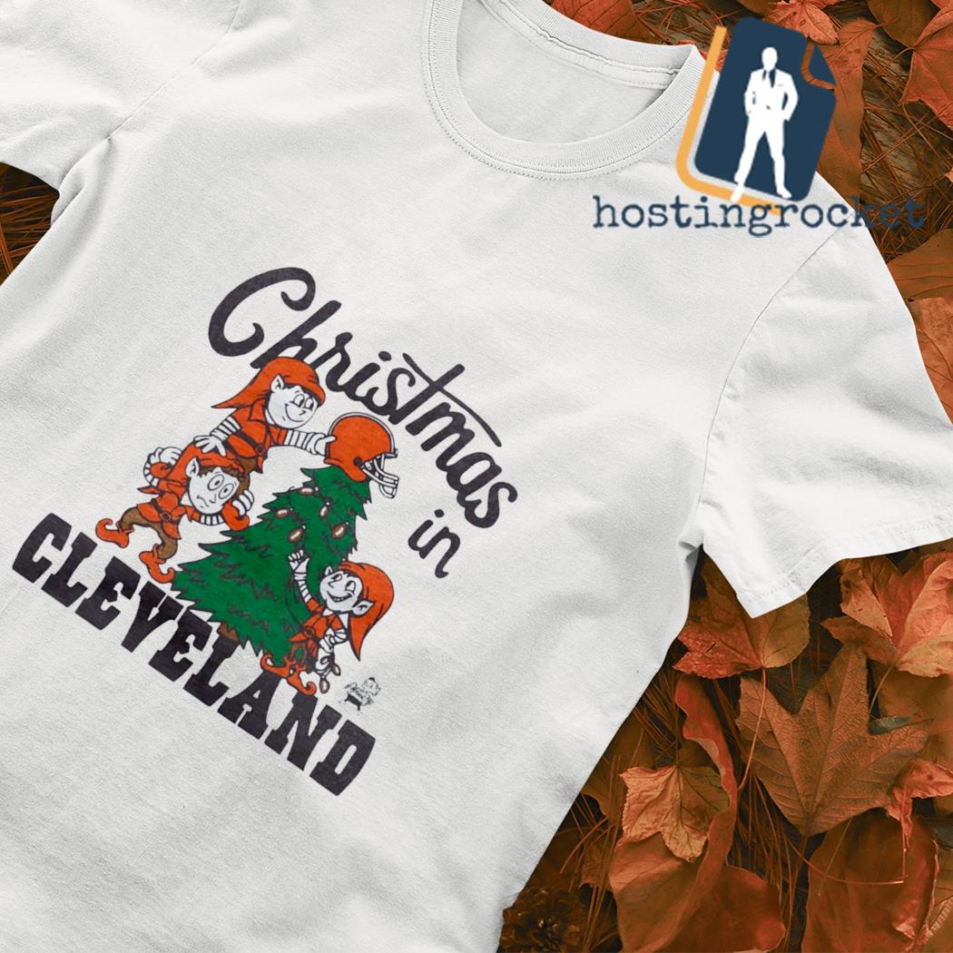 Duende Christmas in Cleveland Browns shirt