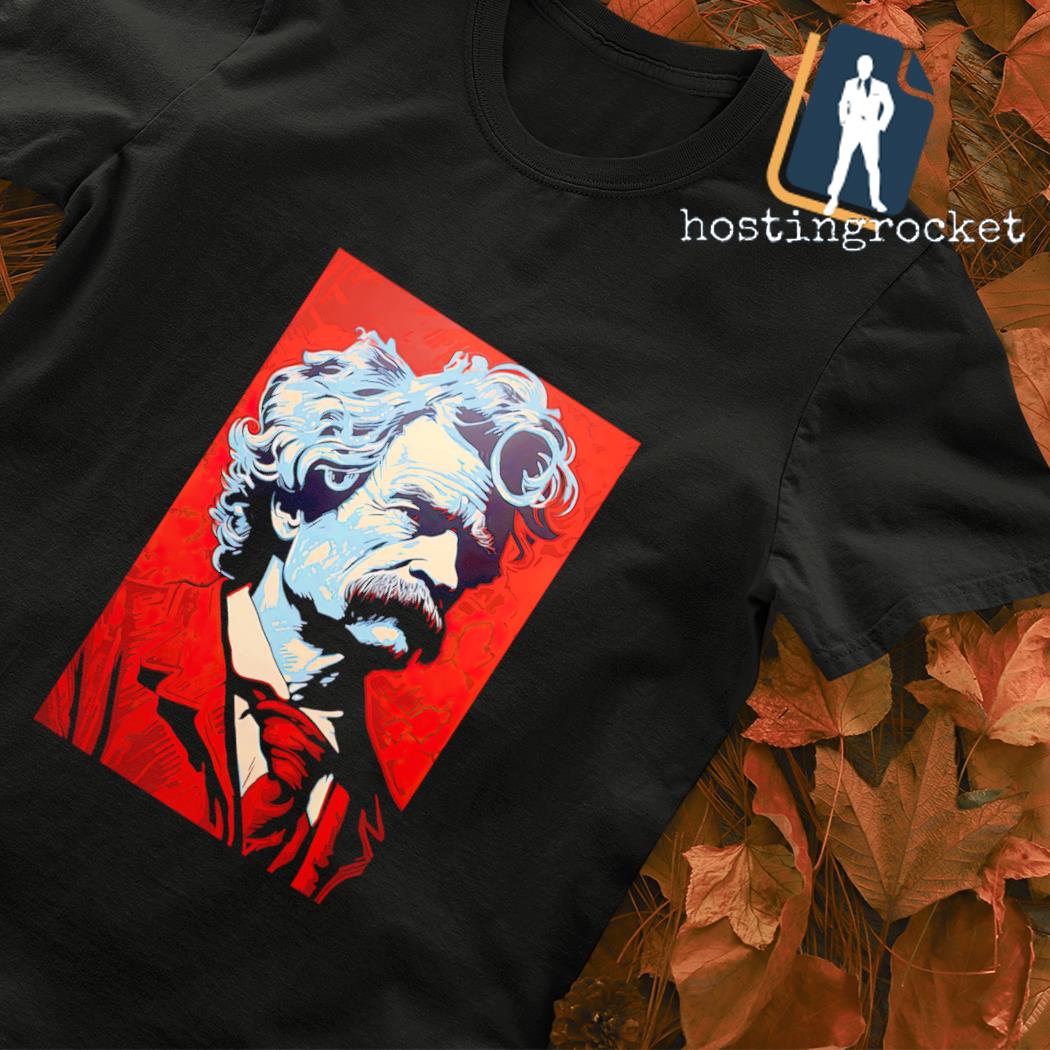 Mark Twain portrait art shirt