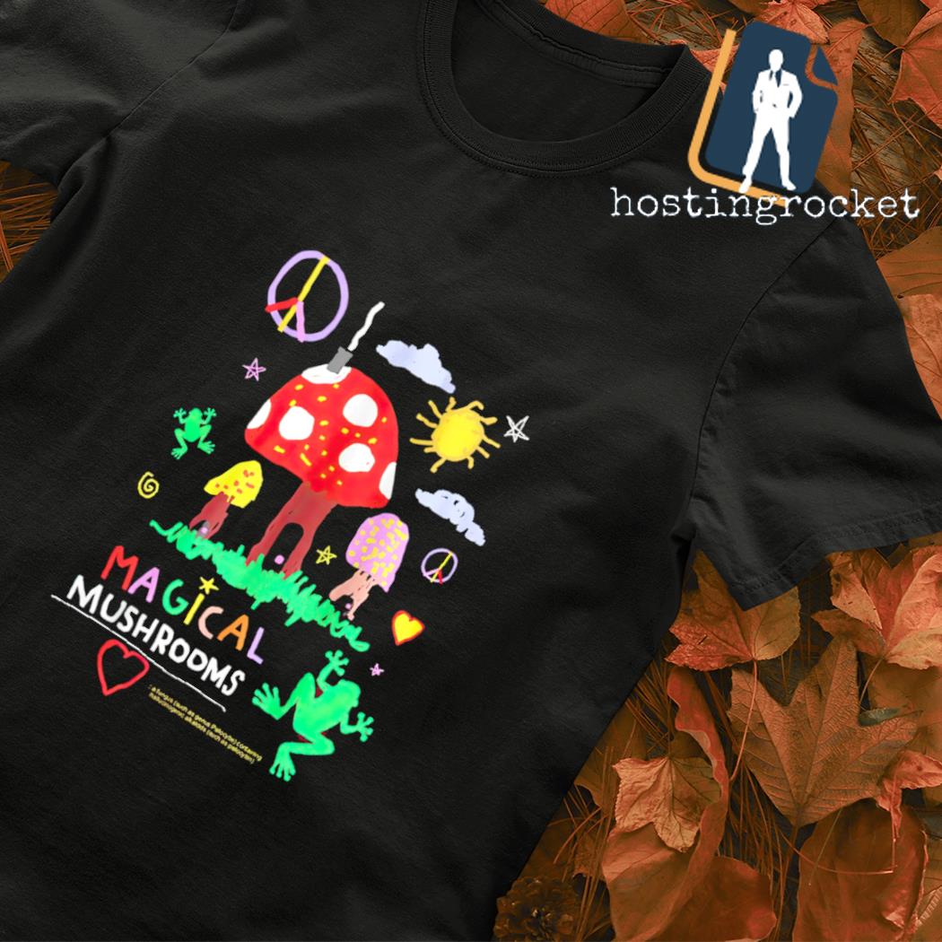 Mushroom land art funny shirt