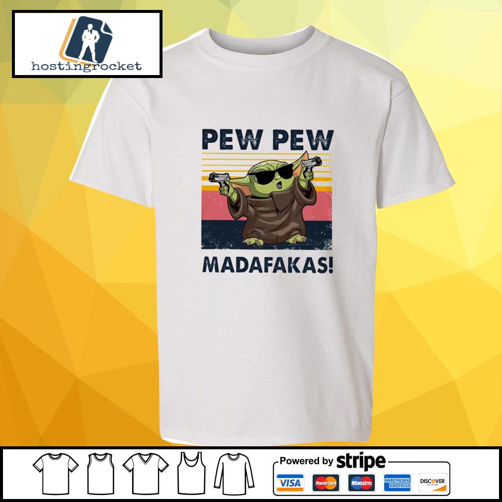 baby yoda pew pew shirt