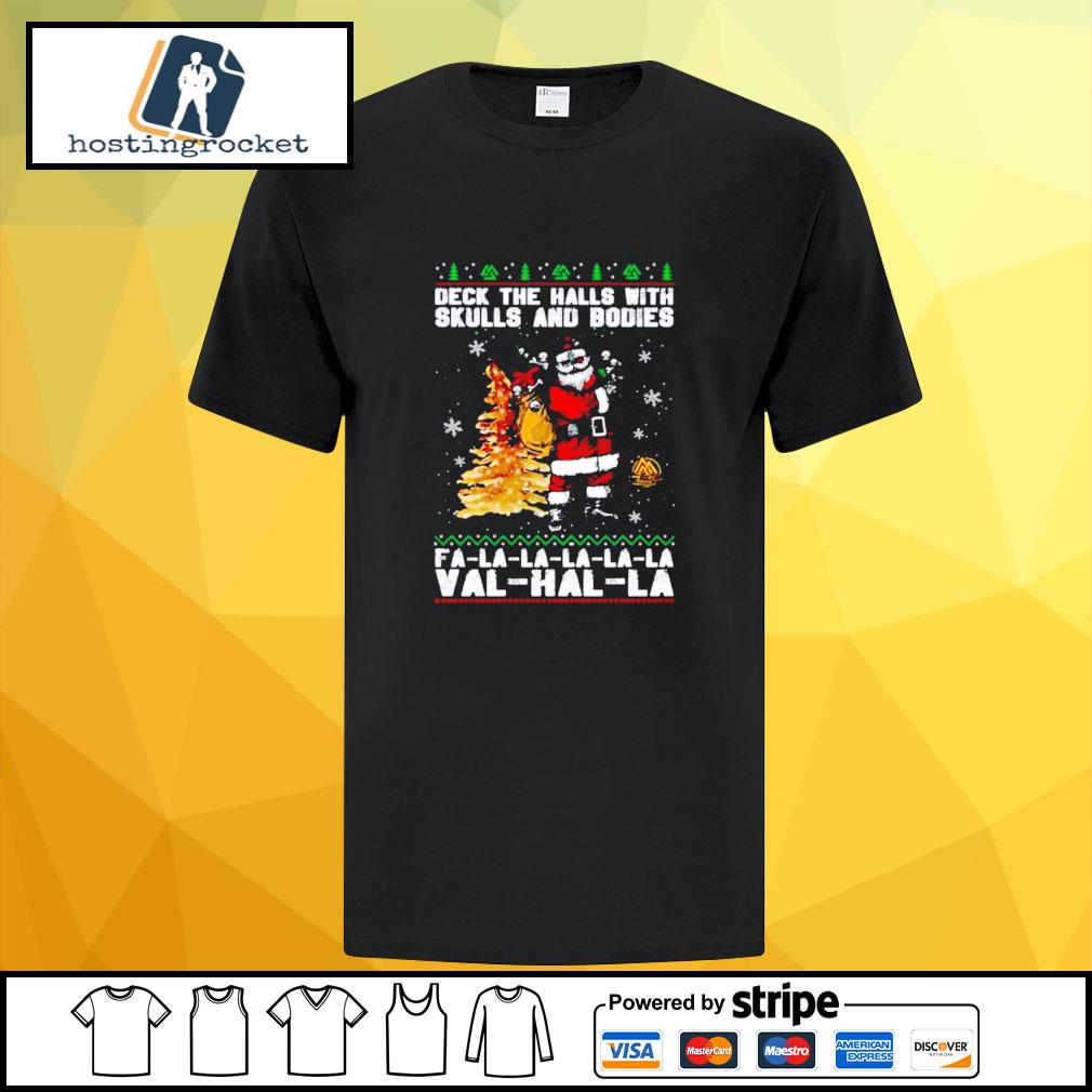 santa deck the halls shirt